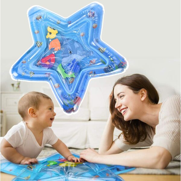 

Детский игровой коврик развивающий с водой и игрушками для малышей Play Mat в форме звезды
