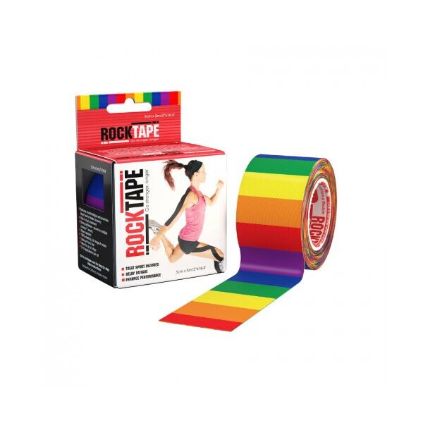 

Кинезио тейп RockTape Design (5см х 5м) Радуга