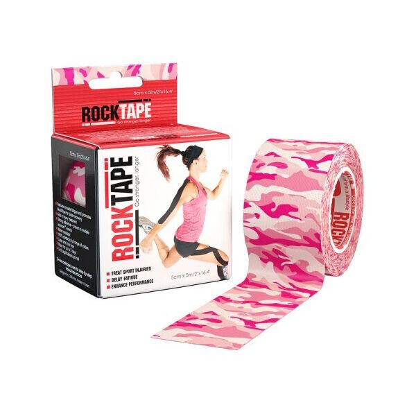 

Кинезио тейп RockTape Design (5см х 5м) Розовый камуфляж