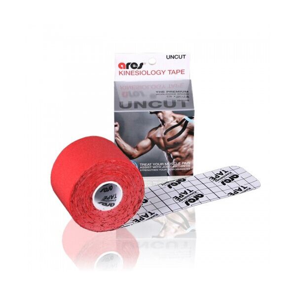 

Кинезио тейп Ares Uncut 5см х 5м Красный
