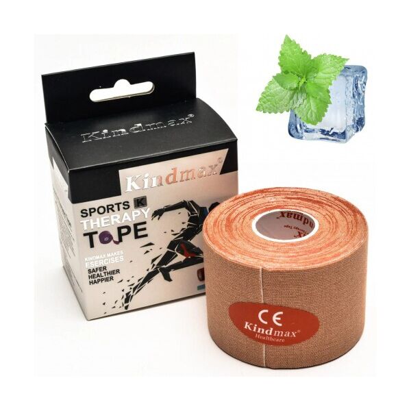 

Кинезио тейп Kindmax Menthol 5см х 5м Бежевый