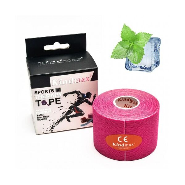 

Кинезио тейп Kindmax Menthol 5см х 5м Розовый