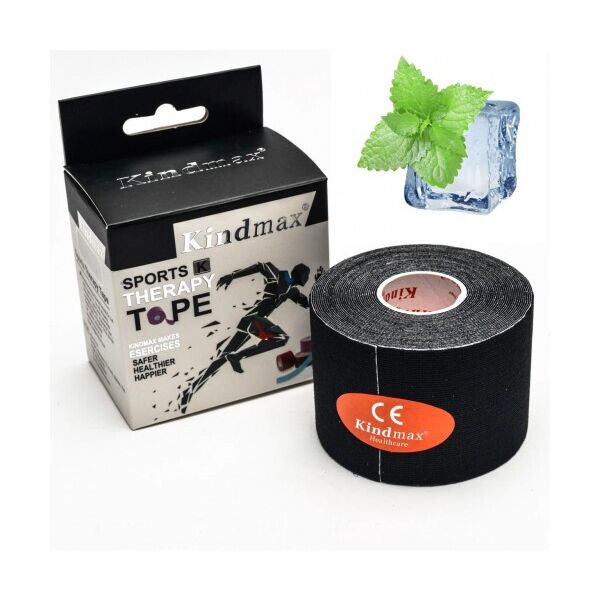 

Кинезио тейп Kindmax Menthol 5см х 5м Черный