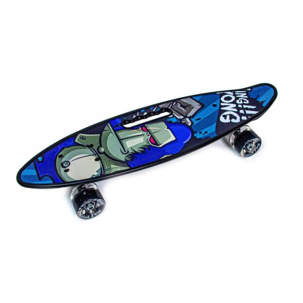 

Пенни борд (Penny Board) Scale Sports с ручкой и светящимися колесами, King Kong