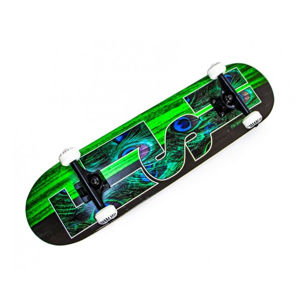 

Скейтборд Fish Skateboards деревянный с рисунком 31", Green Peafowl