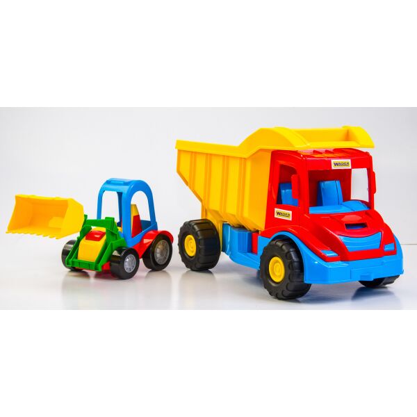 

Грузовик «Multi truck» с трактором в сетке(39219)