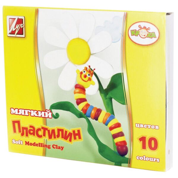 

Пластилин «Кроха», 10 цветов, 165гр(12C875-08)