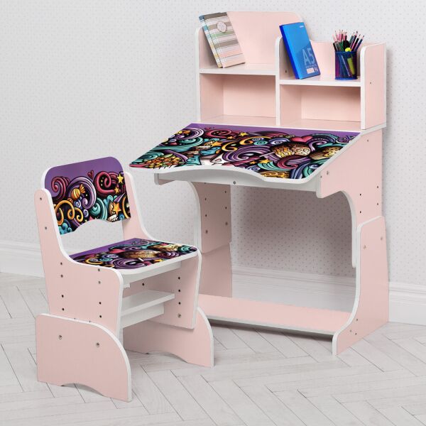 

Парта W 2071-106-5 розовый BAMBI
