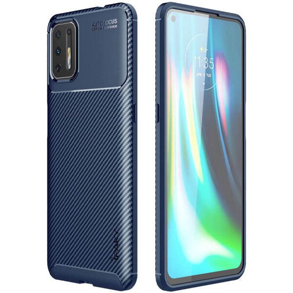 

TPU чехол iPaky Kaisy Series для Motorola Moto G9 Plus Синий (152006)
