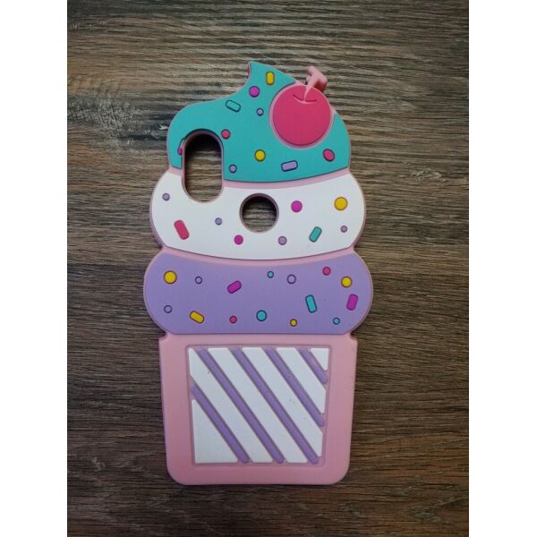 

Объемный 3d чехол Candy для Xiaomi Redmi Note 5 / Note 5 Pro Мороженое розовое