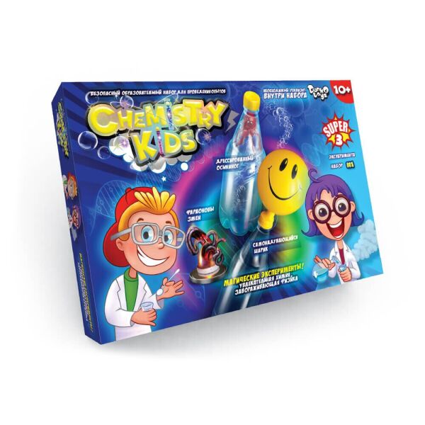 

Набор для опытов CHEMISTRY KIDS укр. 7982 CHK-02-01,02,03,04 (2400675874018)
