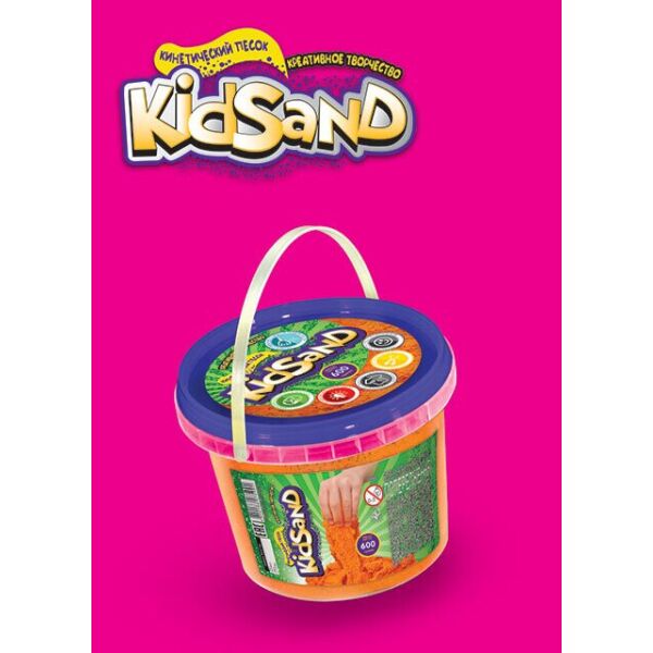 

Комплект креативного творчества Кинетический песокKidSanD 400г ведро 7580 (2000901812106)