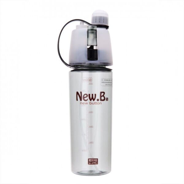 

Спортивная бутылка для воды с распылителем New.B 600 ml Черный