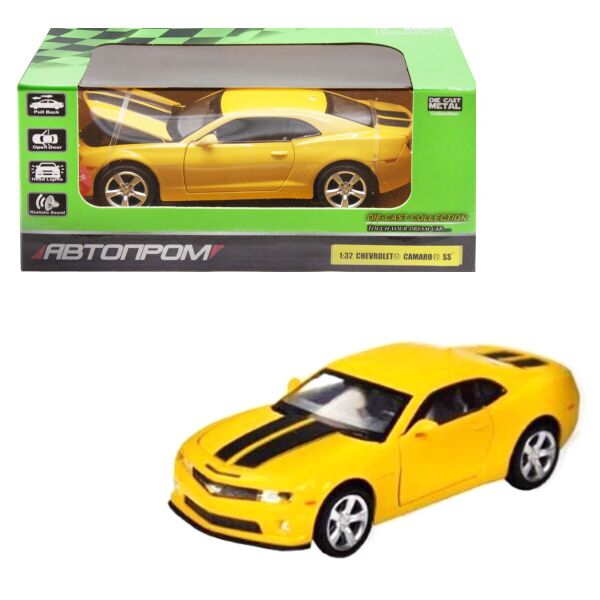 

Машина металл 68335 АВТОПРОМ, 1: 32 Chevrolet Camaro SS, 3 цвета, свет, звук (2000903054658)