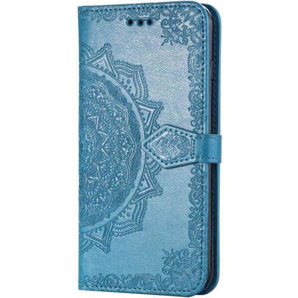

Кожаный чехол (книжка) Art Case с визитницей для Oppo A5s Синий (154412)