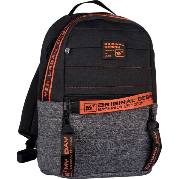 

Рюкзак YES T-122 "Urban disign style Orange" серый/черный (558750)