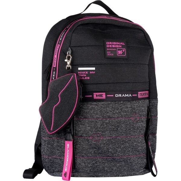 

Рюкзак YES T-122 "Urban disign style Pink" серый/черный (558752)
