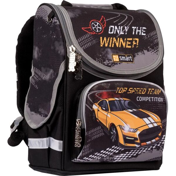 

Рюкзак школьный каркасный SMART PG-11 "Be winner!" черный (557277)