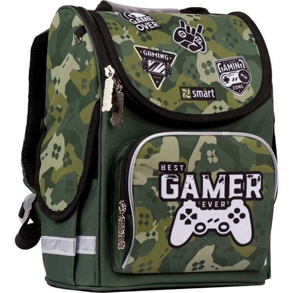 

Рюкзак школьный каркасный SMART PG-11 "Best Gamer" зеленый (557016)