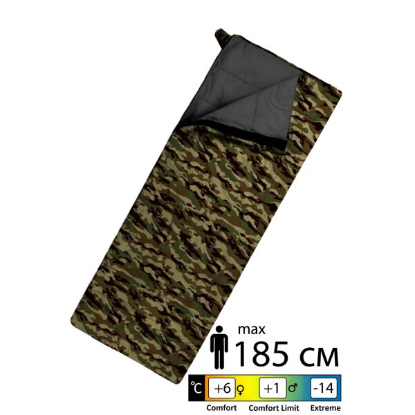 

Спальник Trimm TRAVEL camouflage - 185 R - камуфляж
