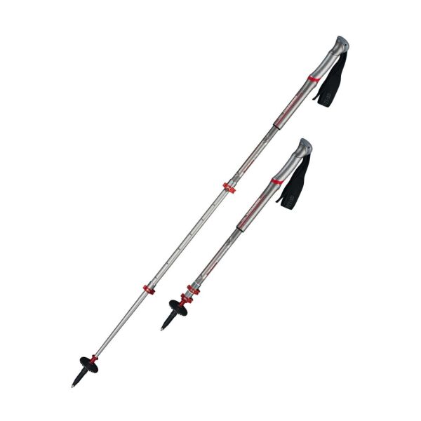 

Трекінгові палиці KOMPERDELL Shockmaster Pro Powerlock Compact Silver/Red 90 - 120 cm (1742456-10)