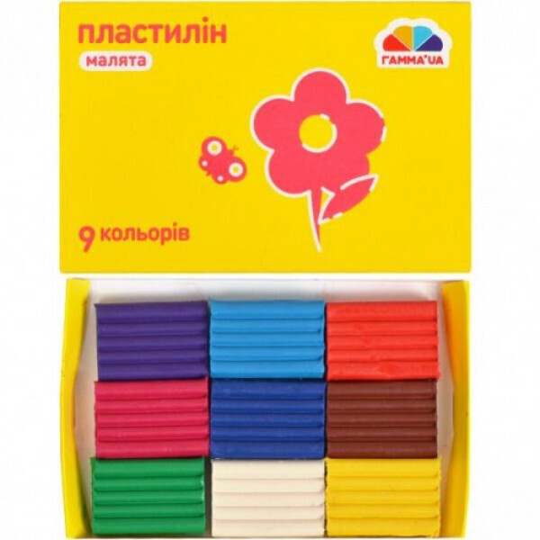 

Пластилин 9цветов,вес 90г "Малята" "Гамма" Разноцветный(100303)