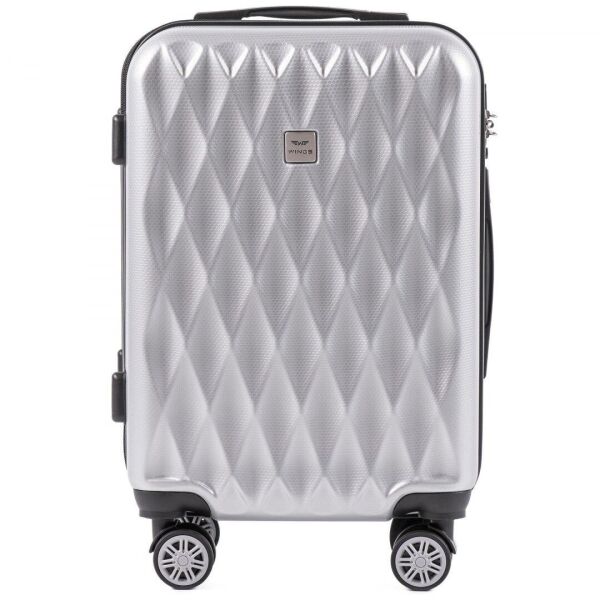 

Малый чемодан под ручную кладь из поликарбоната на 4 колесах Wings PC190 S, 35 л Серебристый (Silver)