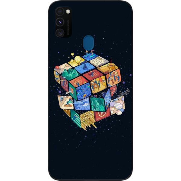

Оригинальный бампер SMTT для Samsung M21 Galaxy M215F с картинкой Кубик