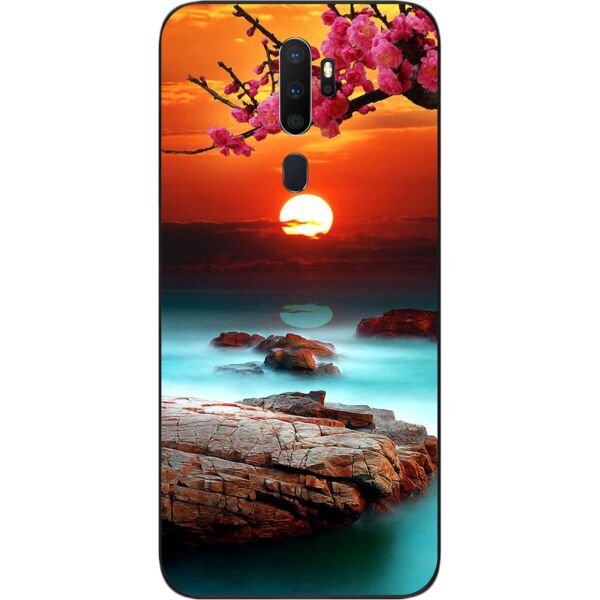 

Оригинальный силиконовый чехол SMTT для OPPO A5 2020 с картинкой Красивый закат