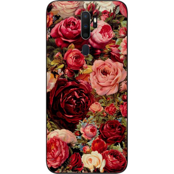 

Чехол силиконовый SMTT для OPPO A5 2020 с картинкой Пионы
