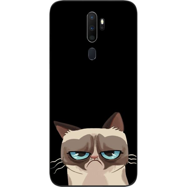 

Чехол силиконовый SMTT для OPPO A5 2020 с картинкой Котяра