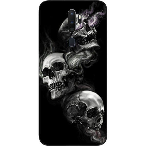 

Чехол силиконовый SMTT для OPPO A5 2020 с картинкой Три черепа
