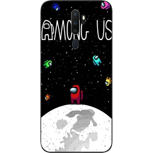 

Силиконовый чехол SMTT для OPPO A5 2020 с картинкой Among us На луне