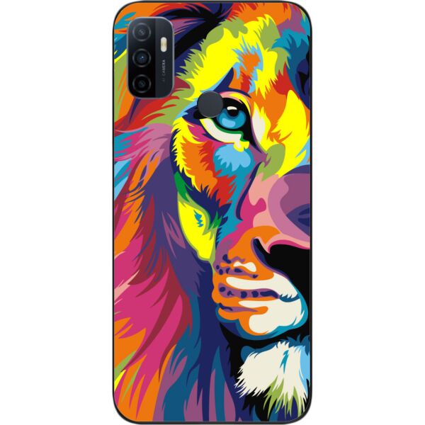 

Бампер силиконовый SMTT для OPPO A53 с рисунком Яркий лев