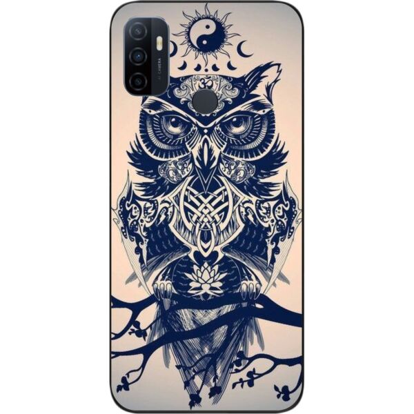 

Бампер силиконовый SMTT для OPPO A53 с рисунком Филин