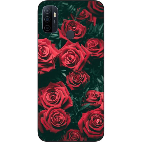 

Силиконовый бампер SMTT для OPPO A53 с изображением Розы