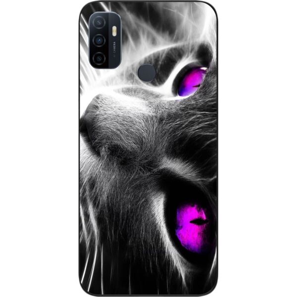

Оригинальный бампер SMTT для OPPO A53 с картинкой Красивый кот