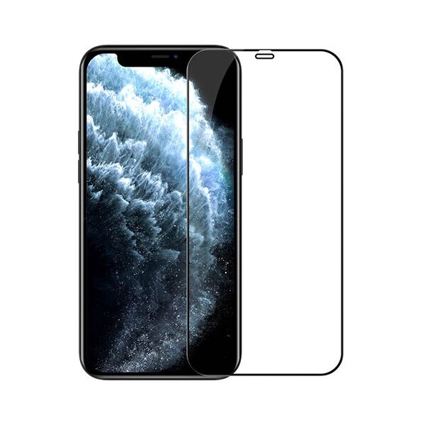 

Захисне скло Glass 5D ТОП для Apple iPhone 12/12 Pro (Чорний)