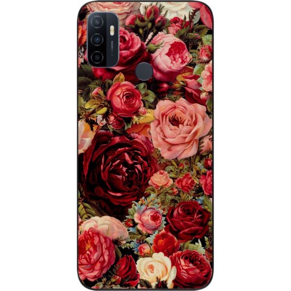 

Чехол силиконовый SMTT для OPPO A53 с картинкой Пионы