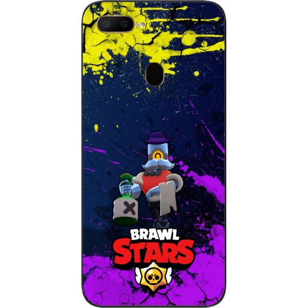 

Силиконовый чехол SMTT для OPPO A12 с картинкой Бравл Старс герой Барли