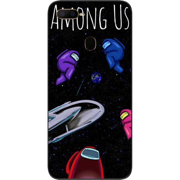 

Силиконовый чехол SMTT для OPPO A12 с картинкой Among us Играем