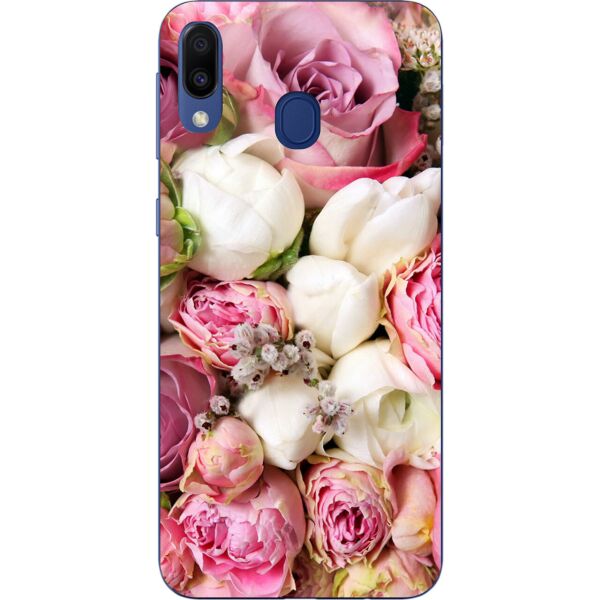 

Чехол силиконовый Casemarket с картинкой для Samsung Galaxy A30 Розовые цветы