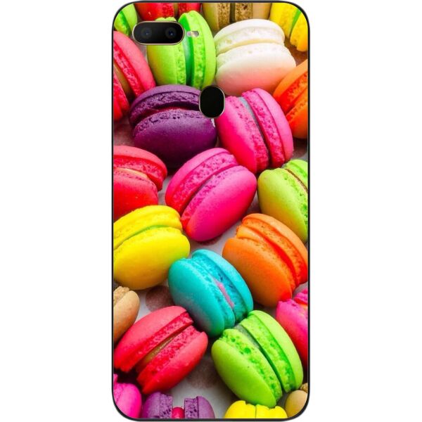 

Оригинальный силиконовый чехол SMTT для OPPO A12 с картинкой Макаруны