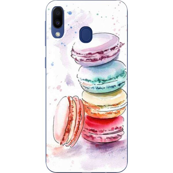 

Бампер силиконовый чехол Casemarket с картинкой для Samsung Galaxy A30 Ассорти макаруны