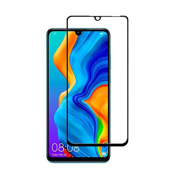 

Захисне скло Glass Full Glue для Huawei P30 (ELE-L09) (Чорний)