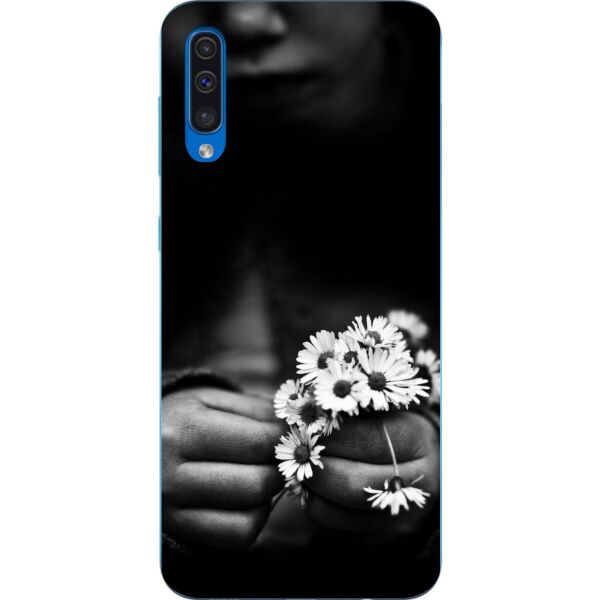 

Чехол силиконовый Casemarket с картинкой для Samsung A50 Galaxy A505 2019 Девочка с ромашками