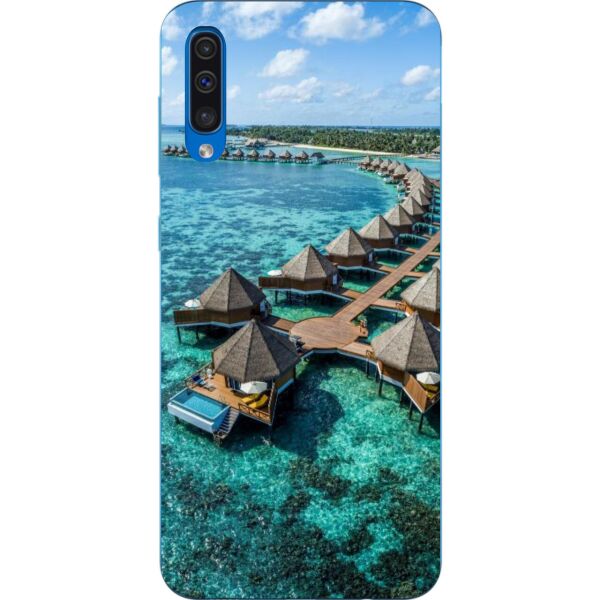 

Чехол силиконовый Casemarket с картинкой для Samsung A50 Galaxy A505 2019 Мальдивы