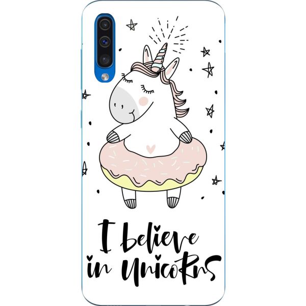 

Чехол силиконовый Casemarket с картинкой для Samsung A50 Galaxy A505 2019 Я верю в единорогов
