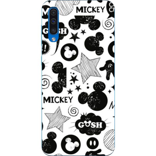 

Бампер силиконовый чехол Casemarket с картинкой для Samsung A50 Galaxy A505 2019 Микки