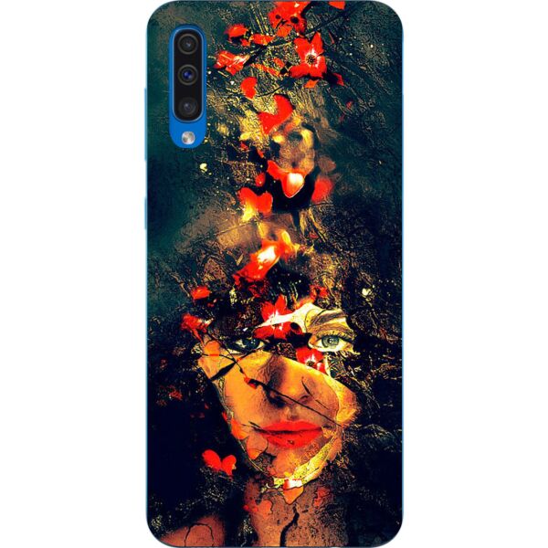 

Силиконовый бампер Casemarket с изображением для Samsung A50 Galaxy A505 2019 Девушка осень
